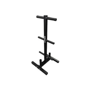 3 Level Plate Holder Tree with 2 Barbell Holder