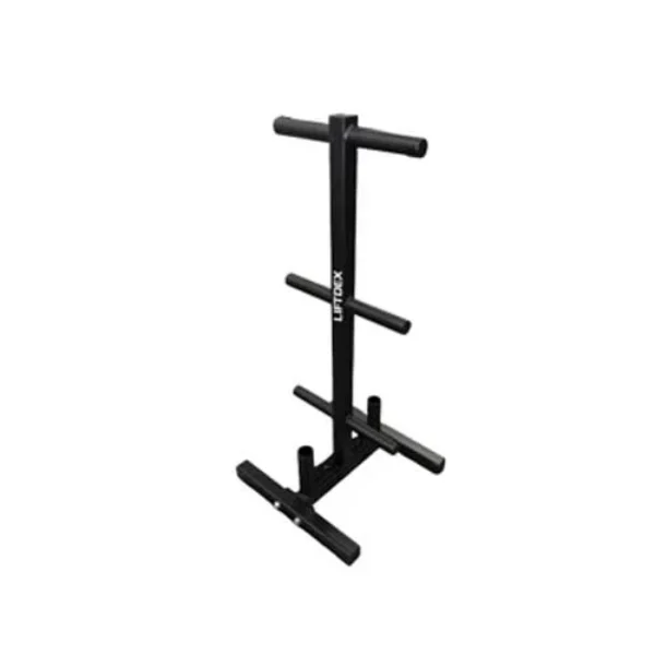 3 Level Plate Holder Tree with 2 Barbell Holder